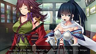 In Commander Babes Ep1, Jun loses her virginity in this hentai anime game.