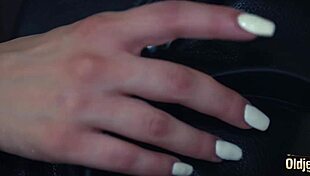 Nasty teen dominates old man aggressively