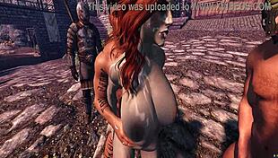 irileth encouraging the guards for a gangbang in skyrim