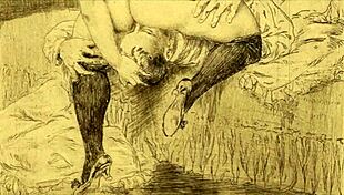 Vintage erotic drawings evoke deep emotions.