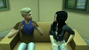 Perra Follando Con Su Hermanastro in The Sims 4 Hentai Doggystyle Bent Over