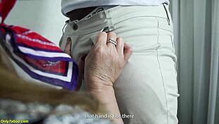 Horny grandma gets her ass destroyed by electrician’s monster cock 😈