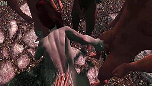 irileth encouraging the guards for a gangbang in skyrim