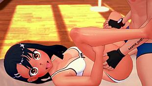 Хаясе Нагаторо скачет на коровьем стиле в бикини, нецензурированный хентай кумшот