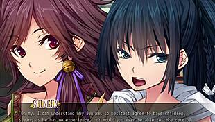 In Commander Babes Ep1, Jun loses her virginity in this hentai anime game.