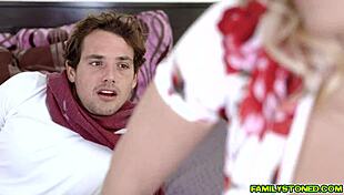 Stepson Drills Horny Stepmom Vanessa Cage Hard in Bedroom