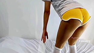 Classmate Helps With Physical Education Exercises