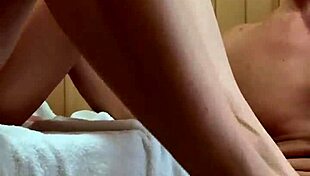 malena teases christian clay with a blowjob in the sauna, swallowing his load