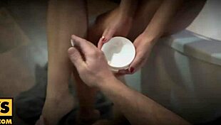 Itspov petite brunette tina kay in lingerie riding