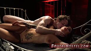 skinny teen 18+ felicity feline gets her ass bound in bondage for first time domination by tourists