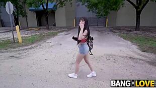 dylann vox, the stripper with double ds, hops on the bus for a wild ride, getting her clothes ripped and cum in mouth