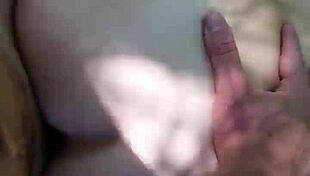 blonde in outdoor doggystyle with cumshot