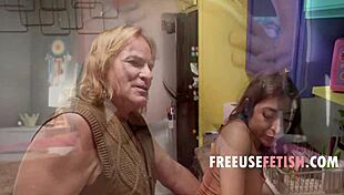 Teaching Gen Z Stepdaughter Respect with Hands-On Elderly Fetish Instruction