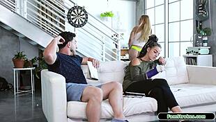 Petite Stepsis Sucks Stepbro's Big Cock