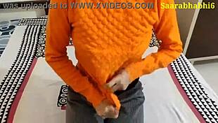 Indian step daughter seduces step father for sex and blowjob with dirty talks