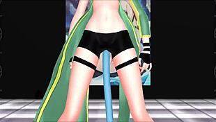 Sinon From Sword Art Online In MMD