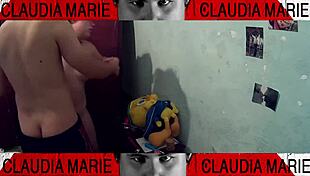 i ate her fat pussy, then pounded her curvy ass against the closet, dominating the horny pig