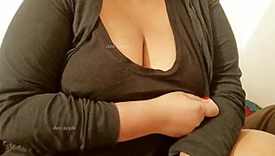 i got big tits and showed my boobs to my bro, but it was just teasing