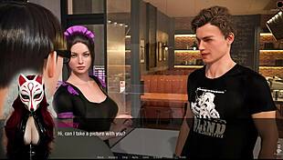 Kate 8 maid cosplay in public upskirt game