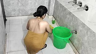 just chilling as this hot indian wife gets steamy in the shower