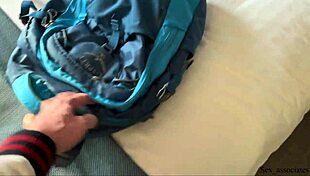 Hot stepmom and son sharing a bed in hotel?