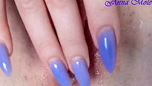 I MASSAGE my WET PUSSY up close and CUM hard, Anna Mole.