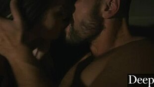 Athena Faris Dominates In Garage With Cowgirl Riding And Facial.