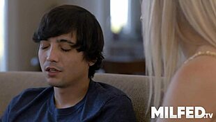 Step Mom Seduces Young Step Son with Naughty Touches