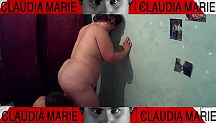 i ate her fat pussy, then pounded her curvy ass against the closet, dominating the horny pig