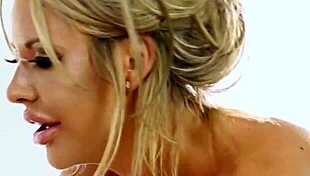 milf masseuses get oiled up and fucked hard in a voyeuristic threesome, big tits bouncing wildly.