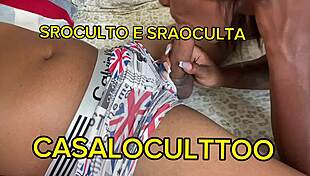 Old submissive housewife flashes in group cuckold fun!