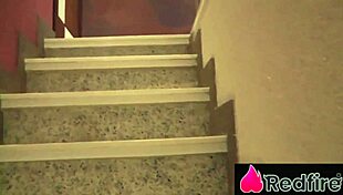 Fat blonde gets double penetration in hot motel scene