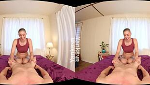 Yanks Vr Presents Iris Ives Blows Trans Leif Blowher With Orgasm