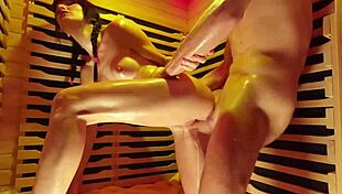 Making Intense Public Sauna Squirting With Multiple Creampies