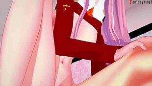 zero two gets wild with darling in franxx