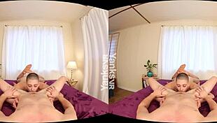 Yanks Vr Presents Iris Ives Blows Trans Leif Blowher With Orgasm