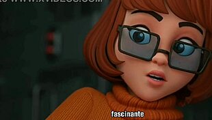 I can't believe I'm watching Velma from Scooby Doo in this 3D cartoon adventure, it's so fun and exciting