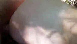 blonde in outdoor doggystyle with cumshot