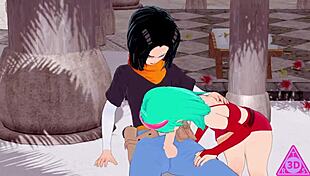 Koikatsu Bra C18 Dragon Ball Blowjob Handjob Cumshot