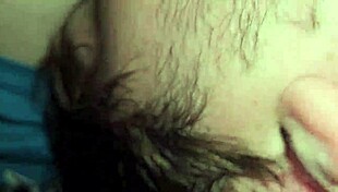 This gay guy gives a deepthroat blowjob to his partner