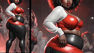 Big ass babes in latex leggings, comic book fantasy