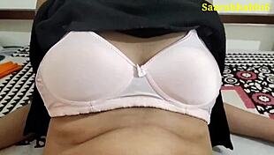 Indian step daughter seduces step father for sex and blowjob with dirty talks