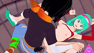 Koikatsu Bra C18 Dragon Ball Blowjob Handjob Cumshot