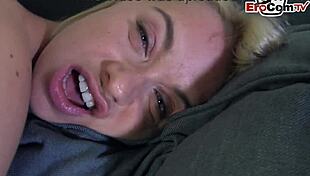 German blonde gets intense anal pov fucking