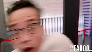 the pat down on my ass, small tits blowjob pov with rocky emerson and ricky spanish?