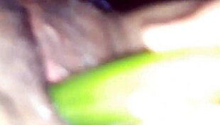 Sexy Indian Wife Plays with Oiled TOYS and Cucumber.