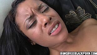 black babe gets fucked by a white dude with a big dick