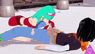 Koikatsu Bra C18 Dragon Ball Blowjob Handjob Cumshot