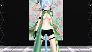 Sinon From Sword Art Online In MMD