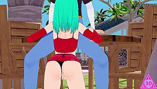 Koikatsu Bra C18 Dragon Ball Blowjob Handjob Cumshot